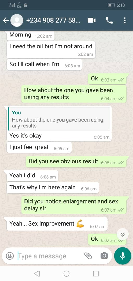 Customer WhatsApp conversation